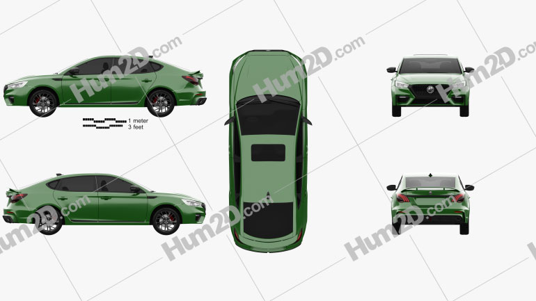 MG 6 2021 car clipart