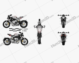 MV Agusta Brutale 800 DRAGSTER 2015 Motorcycle clipart