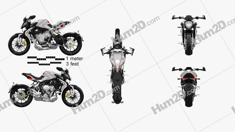 MV Agusta Brutale 800 DRAGSTER 2015 Motorcycle clipart