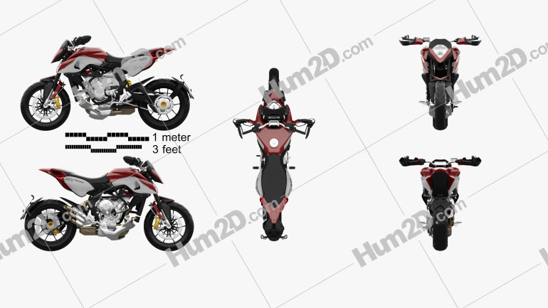 MV Agusta Rivale 800 2015 Motorcycle clipart