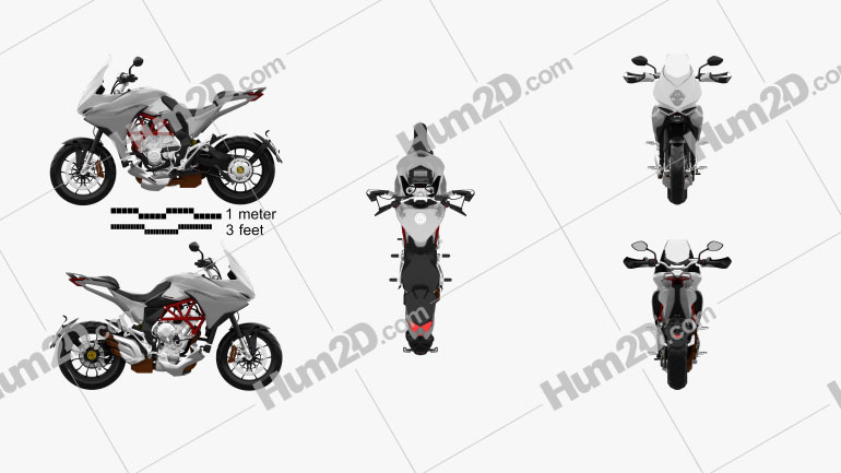 MV Agusta Turismo Veloce 800 2014 Blueprint