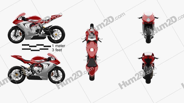 MV Agusta F3 800 2014 Motorcycle clipart