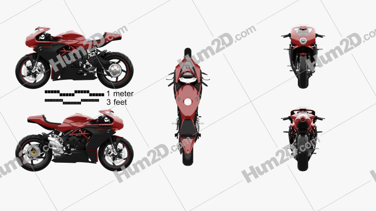 MV Agusta Superveloce 800 2020 Motorcycle clipart