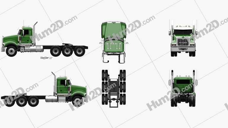 Mack Titan Sattelzug 4axle 2007 clipart
