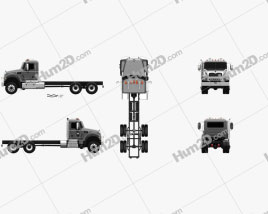 Mack Granite MHD Chassis Truck 2016 clipart