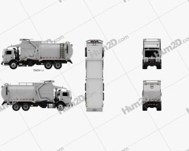 Mack TerraPro MRU613 Garbage Hercules Truck 2017 clipart