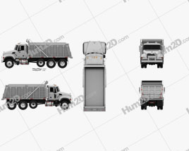 Mack Granite CV713 Caminhão basculante 2009 clipart