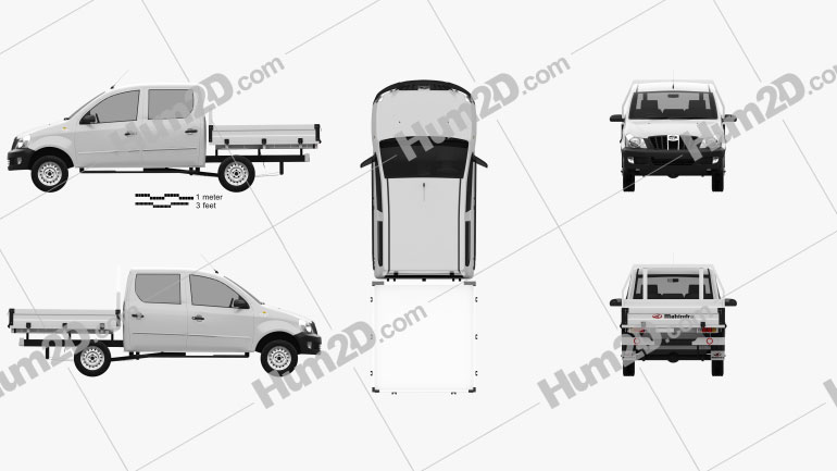 Mahindra Genio Dual Cab Pickup 2011 PNG Clipart