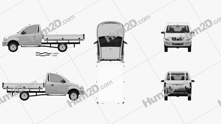 Mahindra Genio Single Cab Pickup 2011 Blueprint