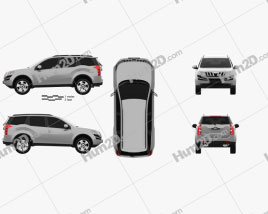 Mahindra XUV500 2011 car clipart