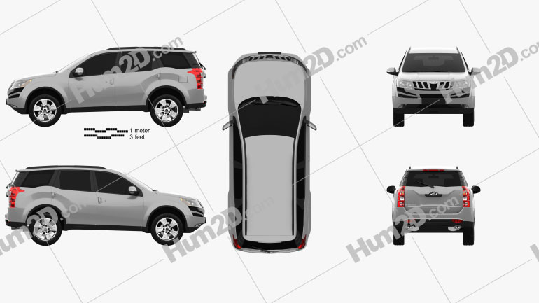 Mahindra XUV500 2011 car clipart