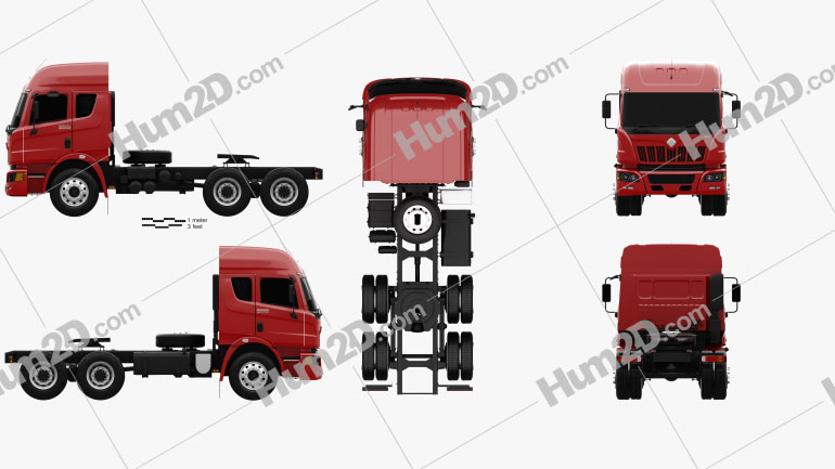 Mahindra MN 49 Tractor Truck 2010 clipart