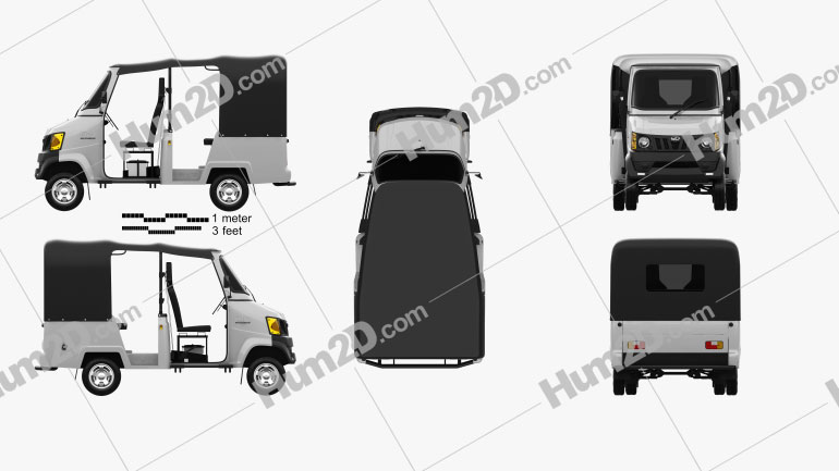 Mahindra Gio Compact Cab 2011 clipart