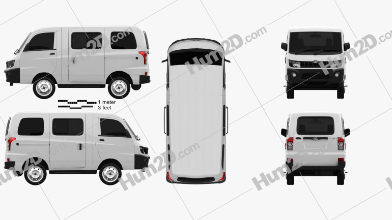 Mahindra eSupro Van 2017 clipart