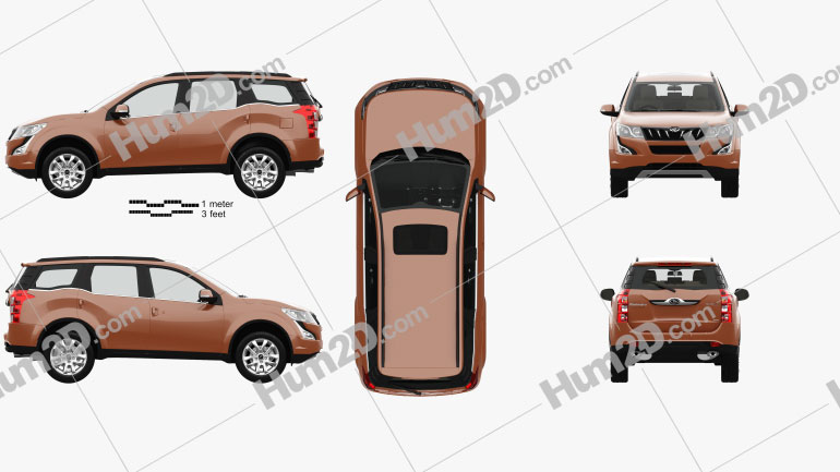 Mahindra XUV 500 with HQ interior 2015 car clipart