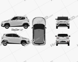 Mahindra KUV 100  2018 car clipart