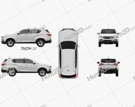 Mahindra Alturas 2020 car clipart