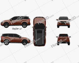 Mahindra XUV500 2019 car clipart