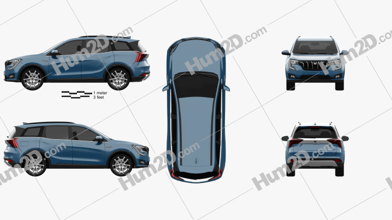 Mahindra XUV700 2022 car clipart