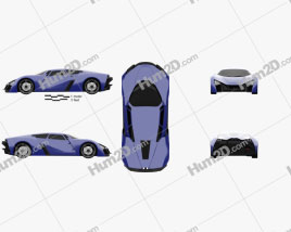 Marussia B2 2010 car clipart