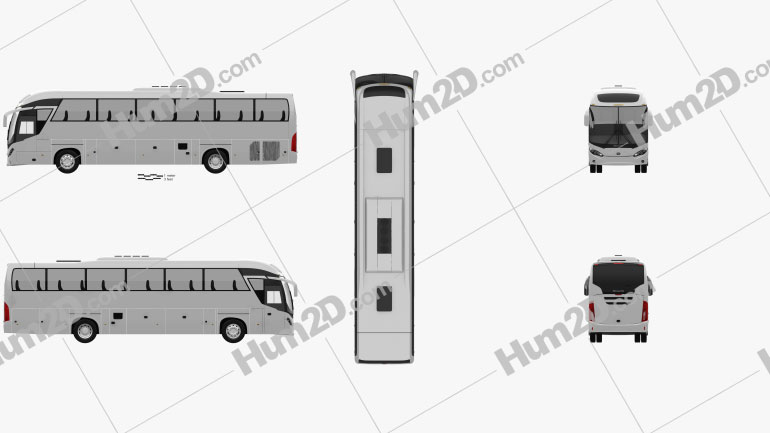 Mascarello Roma R6 Bus 2019 clipart