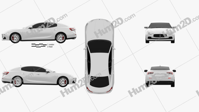 Maserati Ghibli III Q4 2013 car clipart