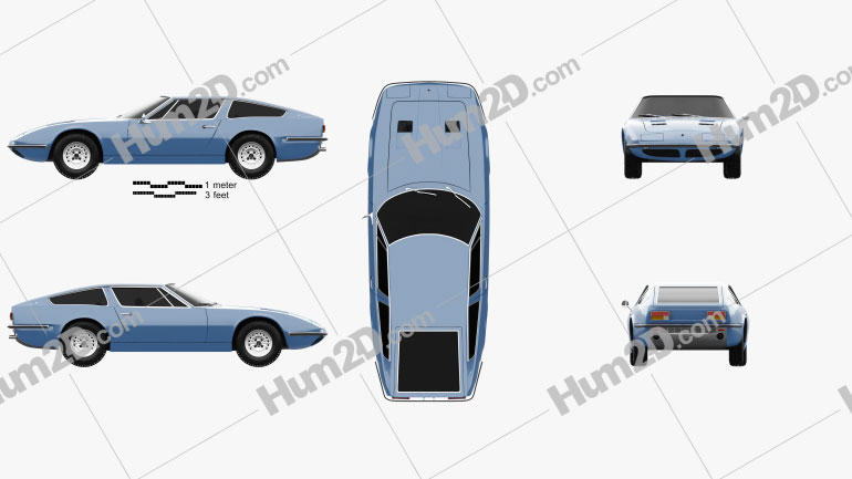 Maserati Indy 1969 PNG Clipart