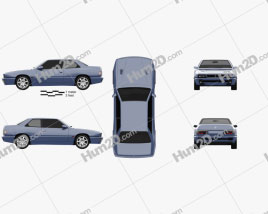 Maserati Ghibli 1992 car clipart