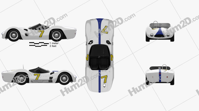 Maserati Tipo 61 Birdcage 1960 PNG Clipart