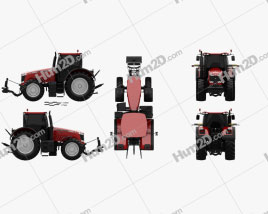 Massey-Ferguson 8690 2012 Tractor clipart