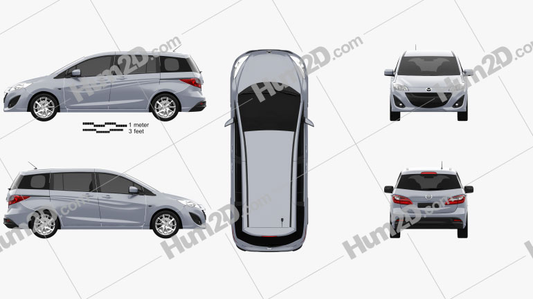 Mazda 5 (Premacy) 2011 Blueprint