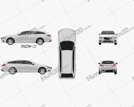Mazda 6 wagon 2013 car clipart