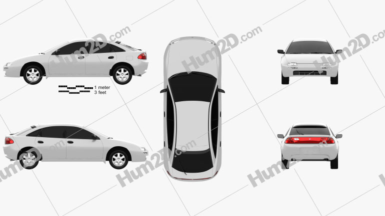 Mazda 323 (Familia) 1994 Blueprint