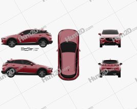 Mazda CX-3 2016 car clipart