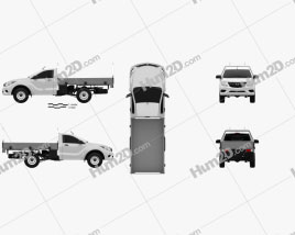 Mazda BT-50 Cabina única Alloy Tray 2016 car clipart