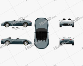 Mazda MX-5 Spyder 2015 car clipart