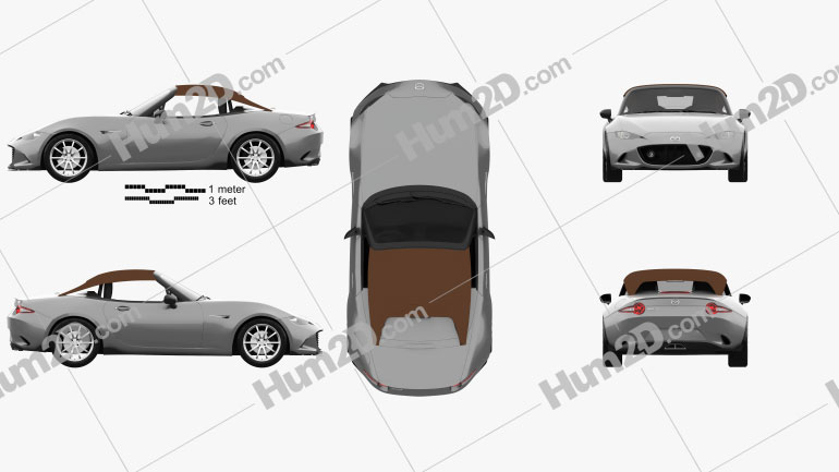 Mazda MX-5 Speedster 2015 Clipart Image