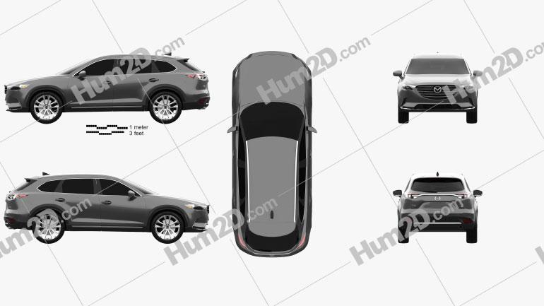 Mazda CX-9 2016 car clipart