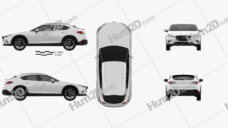 Mazda CX-4 2016 car clipart