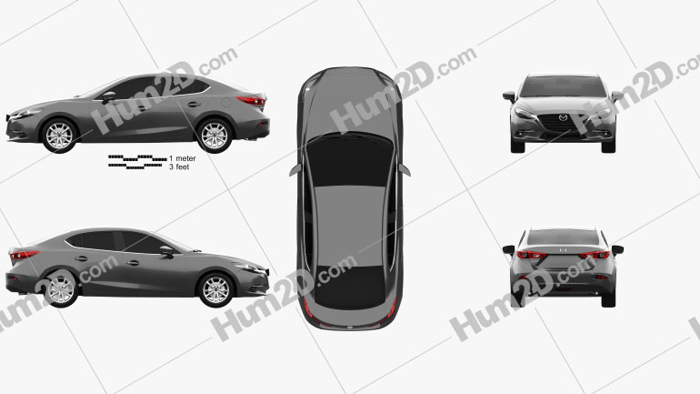 Mazda 3 BM sedan 2017 PNG Clipart