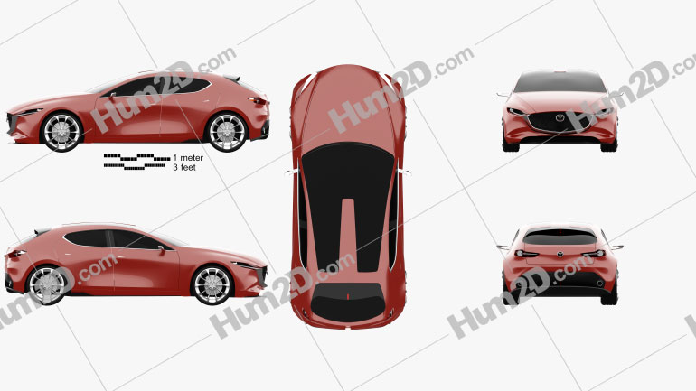 Mazda Kai 2017 car clipart