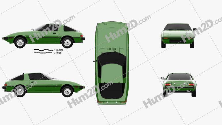 Mazda RX-7 1978 PNG Clipart