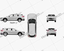 Mazda CX-8 with HQ interior 2017 car clipart