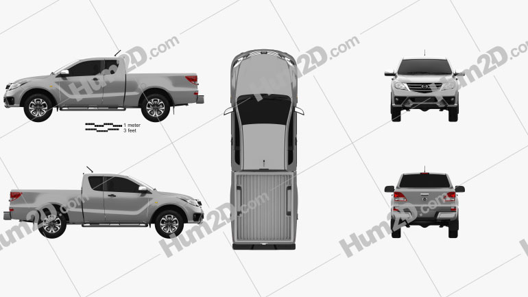 Mazda BT-50 Freestyle Cab 2018 PNG Clipart