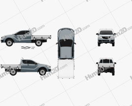 Mazda BT-50 Freestyle Cab Alloy Tray 2018 car clipart