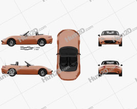 Mazda MX-5 30th Anniversary convertible 2019 car clipart