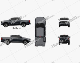 Mazda BT-50 Double Cab 2020 car clipart