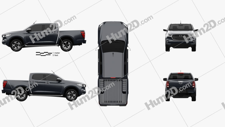 Mazda BT-50 Double Cab 2020 PNG Clipart
