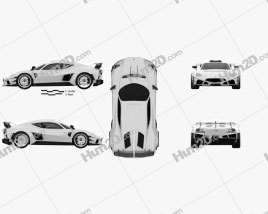 Mazzanti Evantra Millecavalli 2016 car clipart