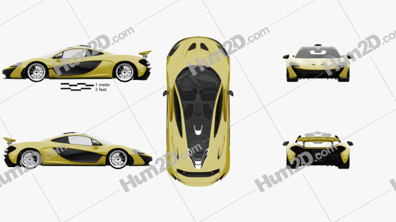 McLaren P1 with HQ interior 2014 PNG Clipart
